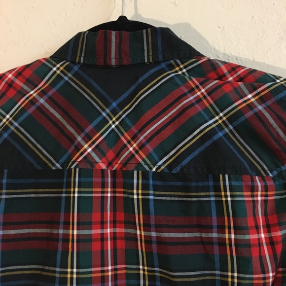 J Crew 100% Cotton Perfect Button Down 2 Tartan Plaid Professional Workwear - Picture 12 of 16